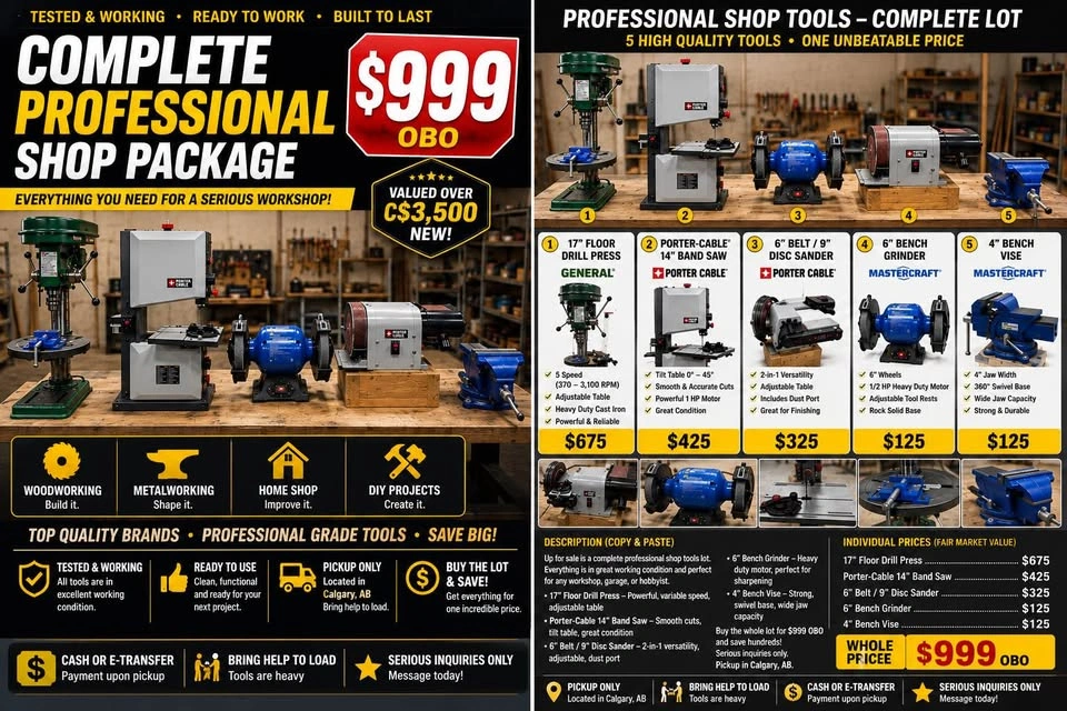 Complete Professional Shop Tool Package - photo 2