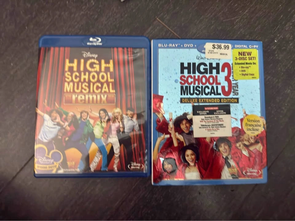 High school musical 1,3 Blu rays