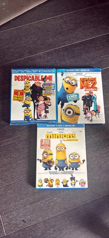 Despicable Me / Minions BluRays - For all of them