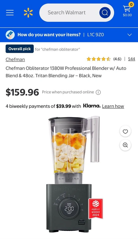 BNIB Chefman Obliterator Professional Blender w/ Auto Blend - photo 5