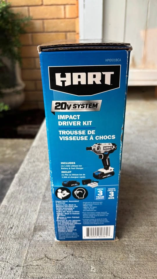 BRAND NEW HART 20-Volt Cordless 1/4 inch Impact Driver Drill - photo 4