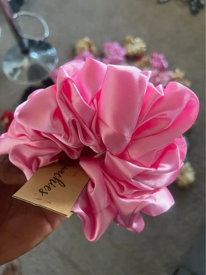 Bulk - Lot of Handmade Satin Hair Scrunchies - photo 4