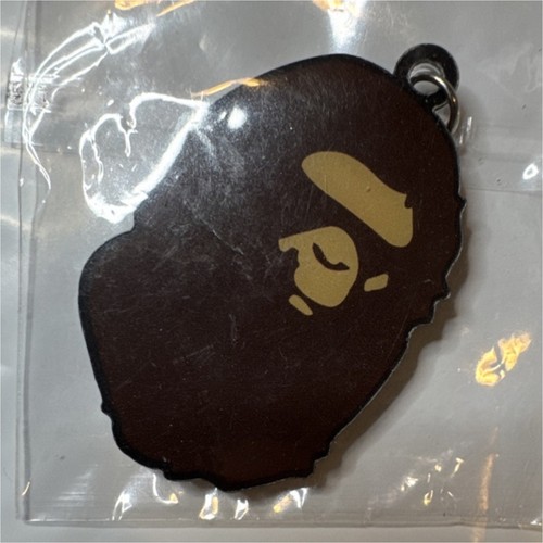 Custom BAPE Ape Head Logo Brown Plastic Keychain