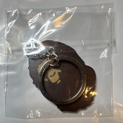 Custom BAPE Ape Head Logo Brown Plastic Keychain - photo 2