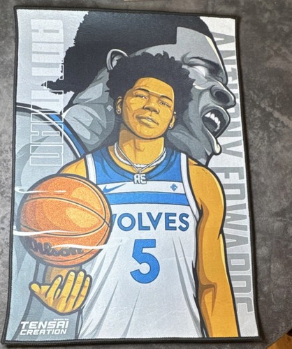 Tensai Creation Anthony Edwards Timberwolves Rug 22 x 31