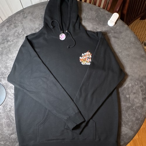 Anti Social Social Club Tiger Graphic Hooded Sweatshirt Black XX - photo 4
