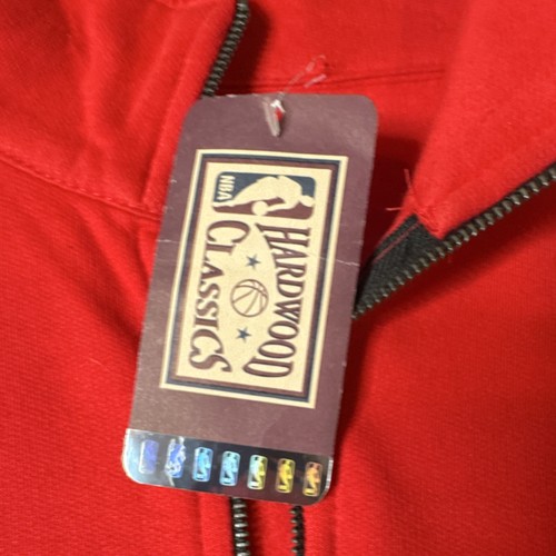 Majestic Chicago Bulls NBA Hardwood Classics Quarter zip Sweatsh - photo 3