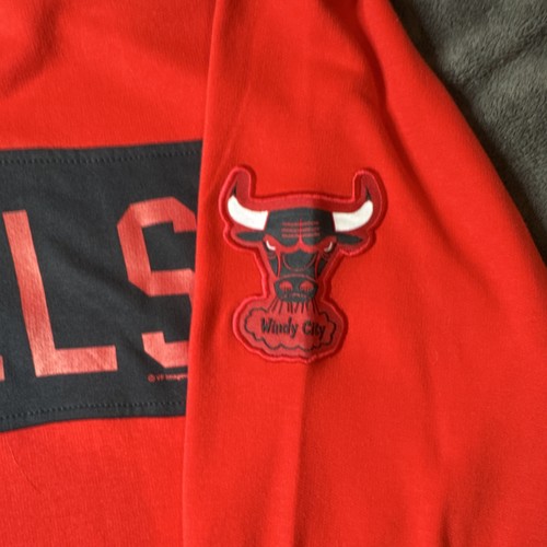 Majestic Chicago Bulls NBA Hardwood Classics Quarter zip Sweatsh - photo 4