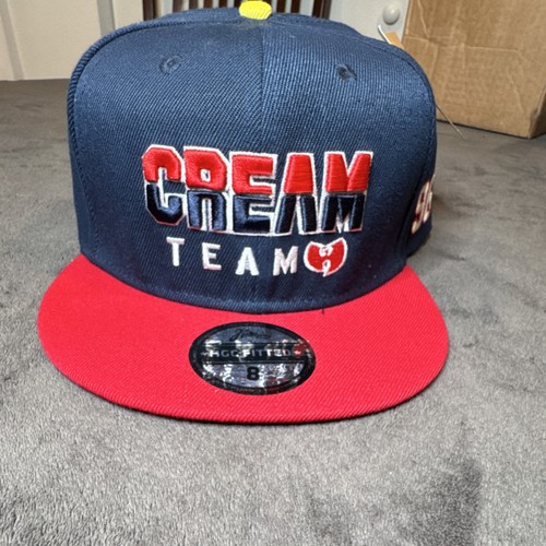 Headgear Classics Wu-Tang Clan CREAM TEAM Fitted Hat Size 8 Navy
