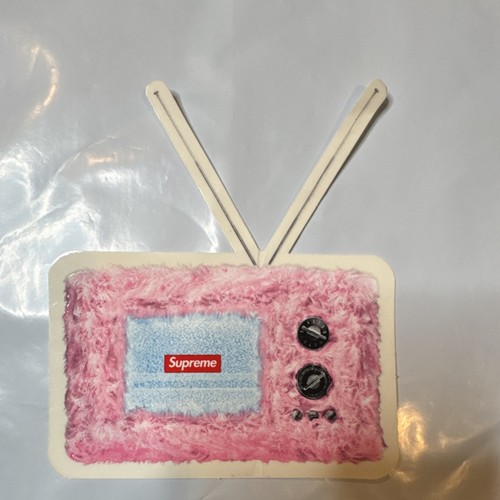 Supreme TV Cartoon Design Pink Fuzzy Skateboard Sticker Decal