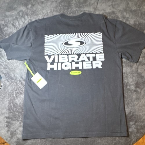 Supervsn Vibrate Higher Men's Black Graphic Print T-Shirt L - photo 2