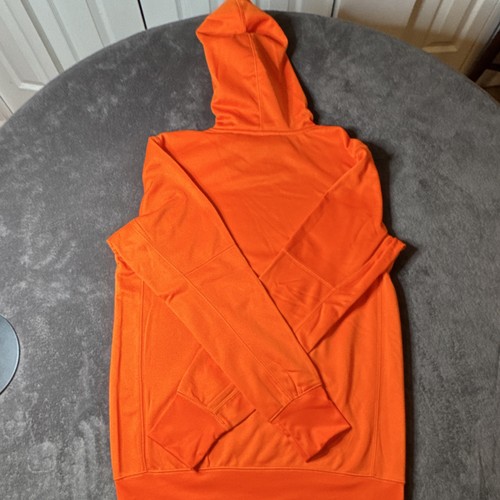 Nike Solid Hooded Fleece Pullover Hoodie Orange S - photo 4