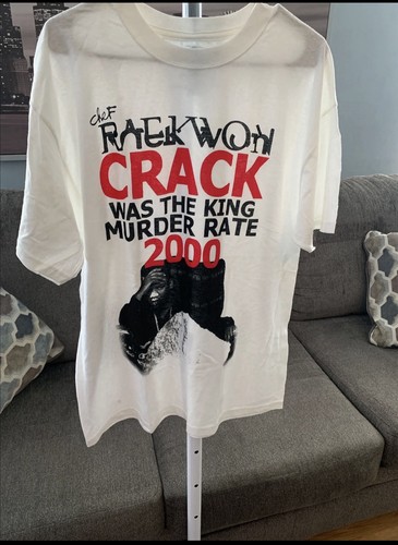 Raekwon "Crack Was The King Murder Rate 2000" White Graphic T-Sh