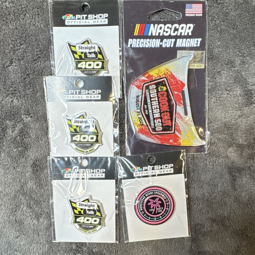NASCAR Pit Shop Homestead-Miami Speedway 400 Pin Lot + Magnet