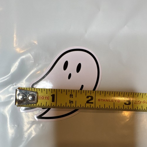 Dalix Ghost Halloween Vinyl Decal White/Black 2.5in - photo 3