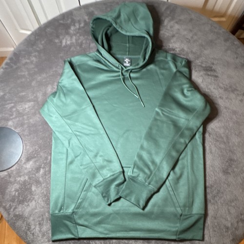 Nike Dri-FIT Logo Hooded Fleece Pullover Hoodie Green L