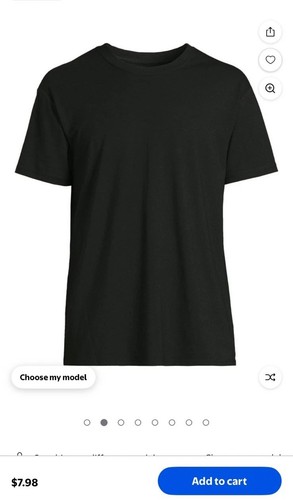 Athletic Works Tri-Blend Tee 2 pack Men's XL Black