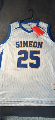 Derrick Rose Simeon High School #25 Jersey White/Blue/Gold 2XL - photo 4