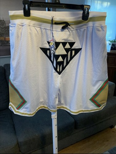 Headgear Classics Tisa Basketball Shorts White Geometric Pattern