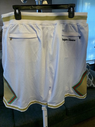 Headgear Classics Tisa Basketball Shorts White Geometric Pattern - photo 2