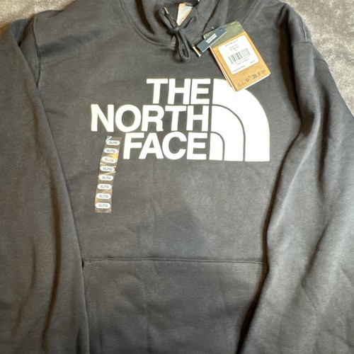 The North Face Graphic Logo Hooded Fleece Pullover Sweatshirt Bl