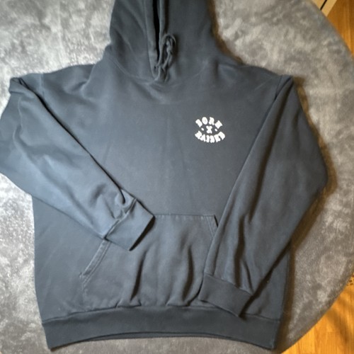 Born X Raised Angel Graphic Hooded Fleece Pullover Black XL - photo 3