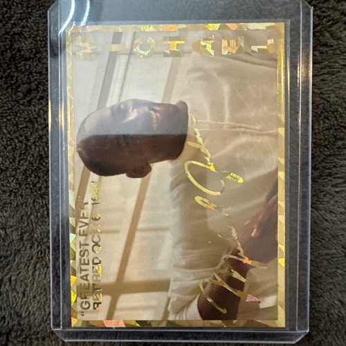 1993 Michael Jordan Retirement Announcement Gold Promo Card