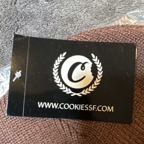 Cookies Brown Knit Acrylic Beanie Hat Red Embroidered Logo - photo 5
