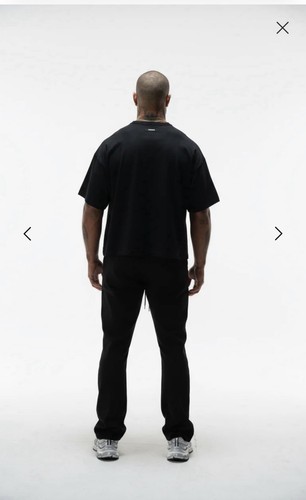 ANANKE Men's fleece flared sweatpants Black XL Drawstring Waist - photo 3