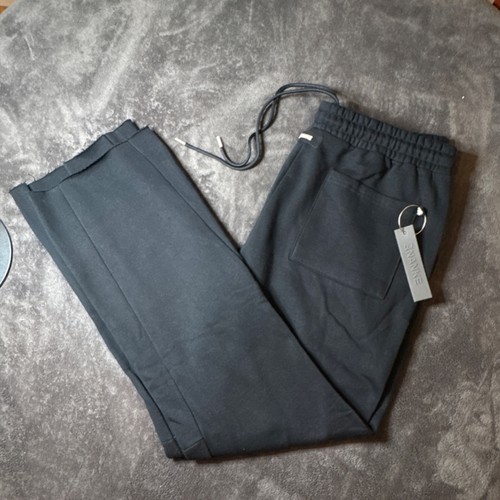 ANANKE Men's fleece flared sweatpants Black XL Drawstring Waist - photo 4