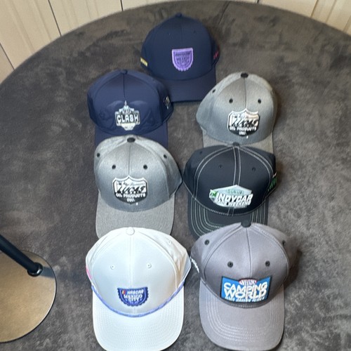 NASCAR Auto Racing Multicolor Snapback Caps Lot of 7