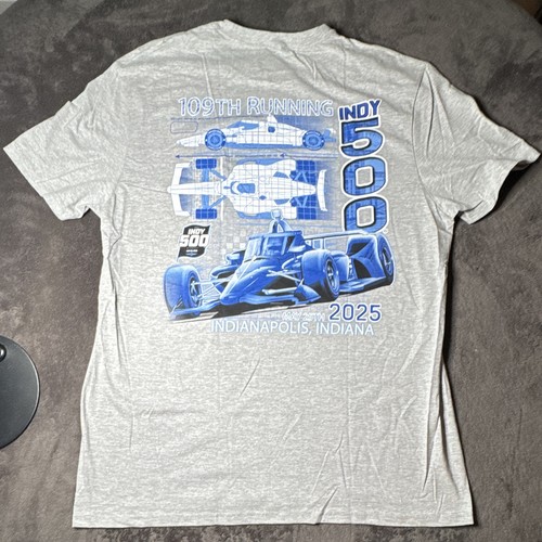 INDYCAR Indy 500 109th Running 2025 Blueprint T-Shirt XL