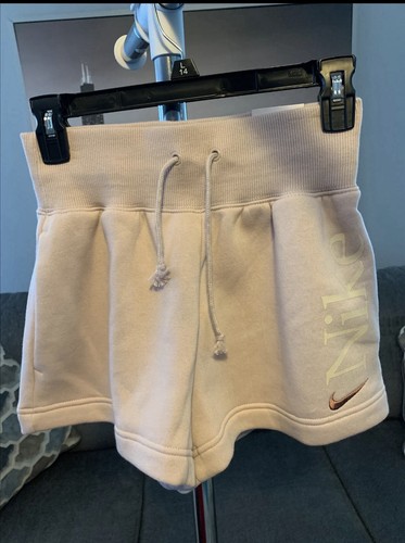 Nike Women's Light Pink Fleece Sweat Shorts XS
