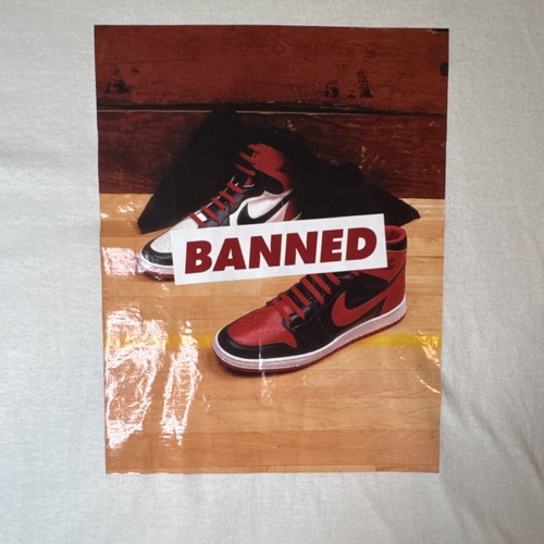 Vintage 1985 Air Jordan Banned Men's Graphic T-Shirt XL