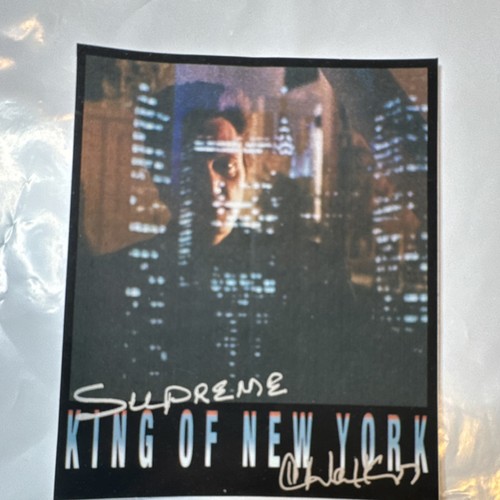 Supreme King Of New York Cityscape Design Skateboard Sticker
