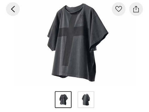 Kanye West VULTURES Korea Exclusive T-Shirt Black Size 3 Large