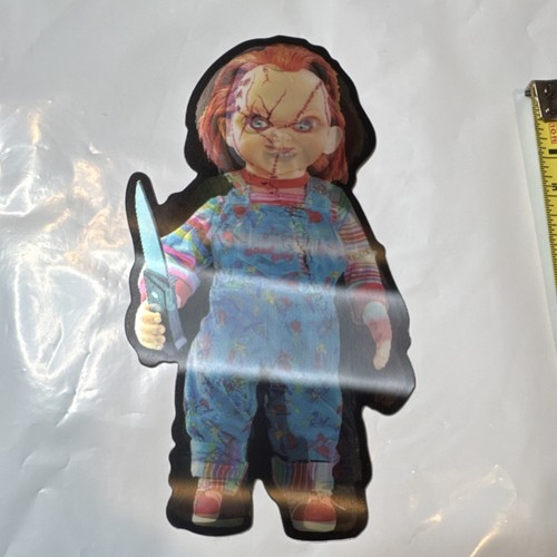 Chucky 3D Horror Vinyl Decal Multicolor Man 6x4in