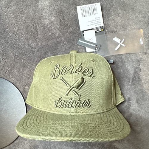 Distorted People Barber Butcher Army Green Snapback Hat