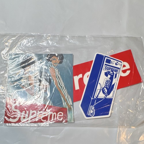 Supreme Logo Sticker Lot Box Logo Graphic Photo 3 Pack