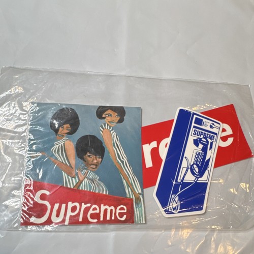 Supreme Logo Sticker Lot Box Logo Graphic Photo 3 Pack - photo 2