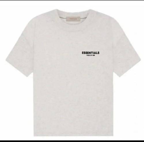 Fear of God Essentials Men's Light Oatmeal Cotton T-Shirt L