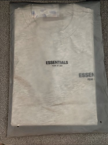 Fear of God Essentials Men's Light Oatmeal Cotton T-Shirt L - photo 2