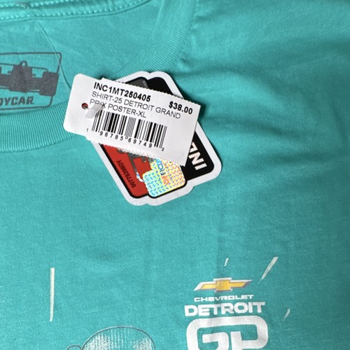 INDYCAR Chevrolet Detroit Grand Prix Teal T-Shirt XL - photo 3