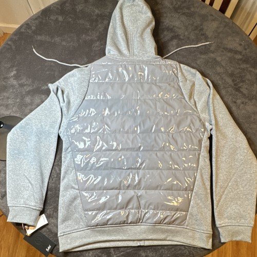 Switch Solid Hooded Fleece Full Zip Hoodie Gray XL - photo 5
