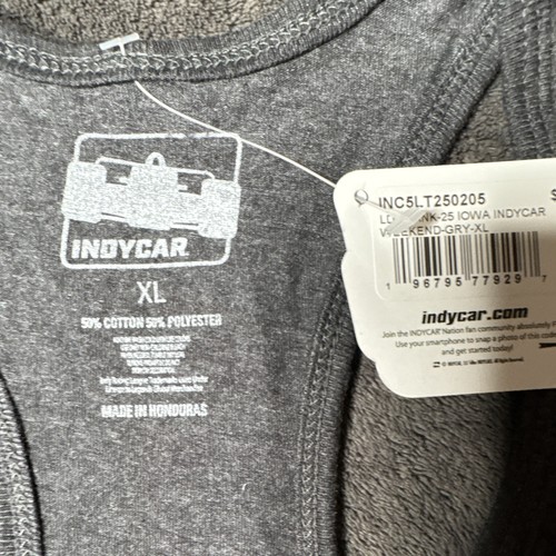 INDYCAR Iowa IndyCar Race Weekend Tank Top Gray XL - photo 2