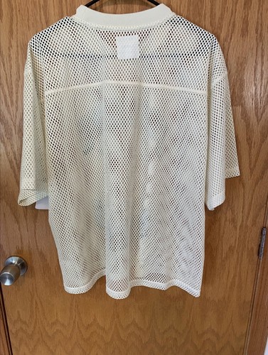 Coolkicks Men's Large Mesh Graphic Print White T-Shirt - photo 2