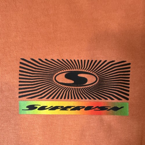 Superusn Vibrate Higher Men's L Orange Double-Sided Graphic Logo - photo 2