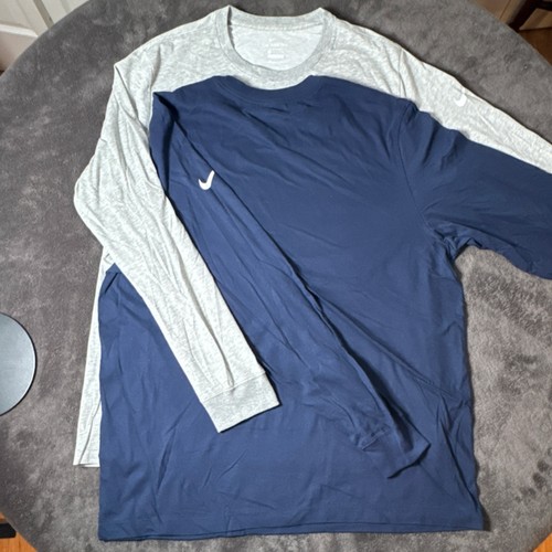 Nike Men's XL 2-Pack Long Sleeve T-Shirts (Navy/Gray) - photo 4