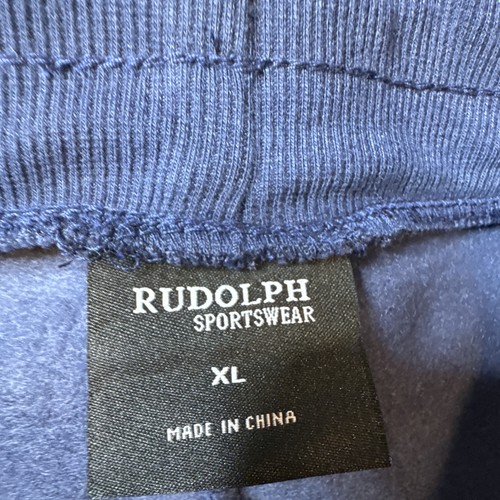 Rudolph Men's Blue XL Jogger Sweatpants Drawstring Waist Pockets - photo 3