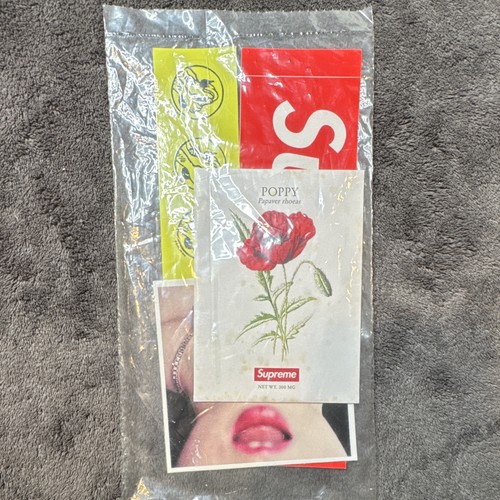 Supreme Poppy Seeds 3 sticker lot pack 2018